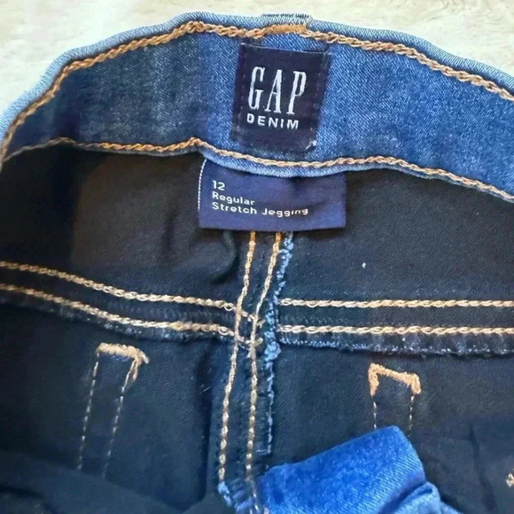Gap Girls Stretch Jeans with Adjustable Waist, Light Blue, Size 12 - Picture 4 of 4